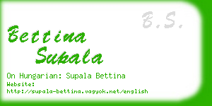 bettina supala business card